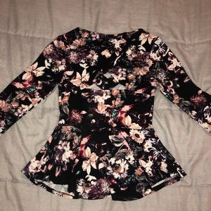 Material Girl Peplum top